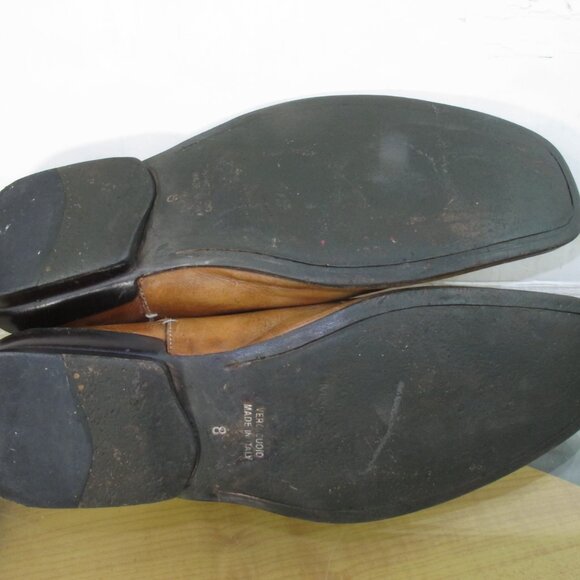 Mark Nason Men's Loafers Brown distressed Leather Made In Italy Size 8 - Picture 8 of 10